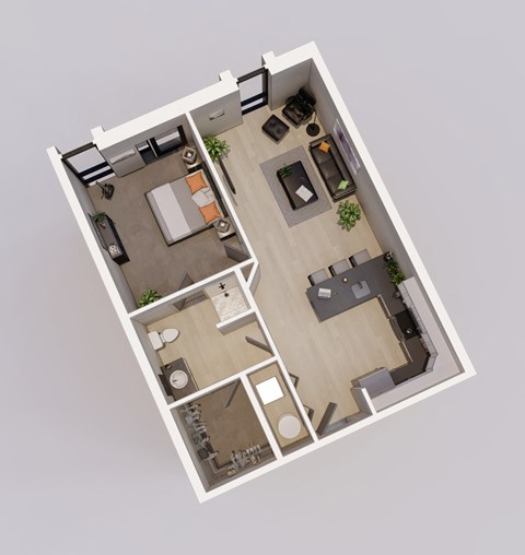 Unit F floor plan